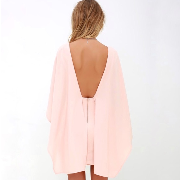 NWT Open back cape dress Lulu’s - Picture 2 of 11
